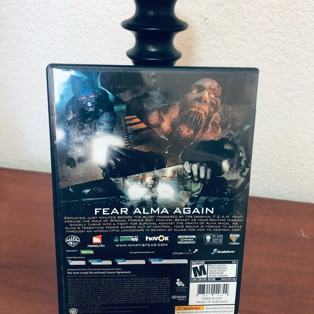 F.E.A.R. 2: Project Origin (Games for Windows PC DVD, 2009) PC Game